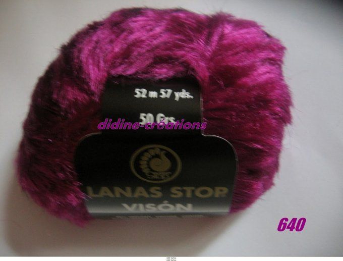 Pelote de laine LANAS-STOP VISON coloris aux choix