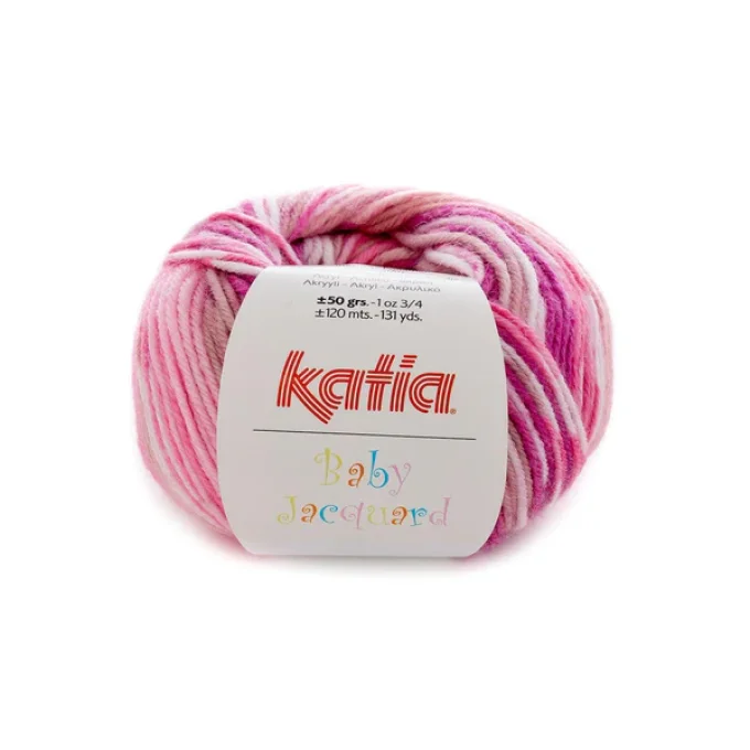 Laine KATIA BABY JACQUARD couleurs aux choix
