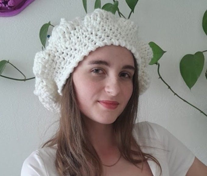 Gros Béret femme en laine et mérinos " Emy "