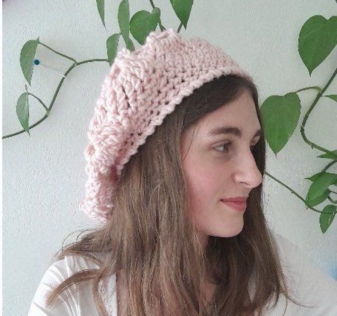 Béret femme en laine et alpaga " Emy "