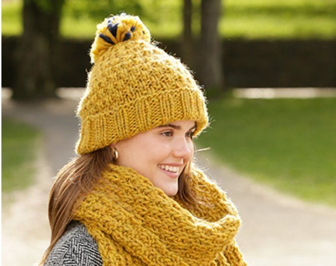 Bonnet femme en laine mohair tricoté main made in France - Louise – Adepte
