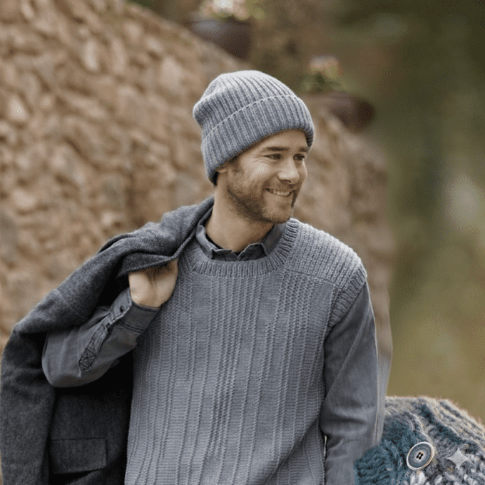 Bonnet de Luxe en Pur Cachemire "Le Céleste "