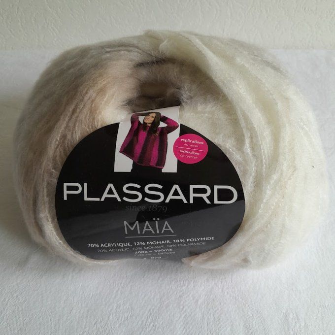 1 pelote de Laine MAÏA Plassard 108 = 1 pull
